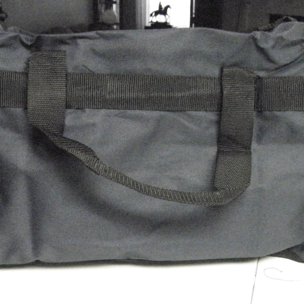 TOPPERS SPORT BAG #5122 POLYESTER 2 END POCKETS NAVY BLUE 22"X10"X10 1/2" NEW